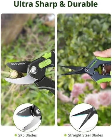 Gardening Scissors, Sharp Plant Trimming Scissors 2 Pack - Image 2