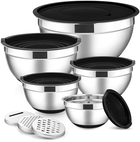 E-far Stainless Steel Mixing Bowls by E-far