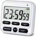 4-in-1 Digital Timer with Count Up/Down, Clock & Alarm, Ring & Silent Modes by KTKUDY