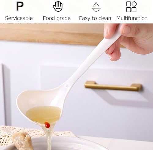 Large Plastic Serving Spoons, Disposable Heavy Duty Serving Spoons, Long Handle - Image 5
