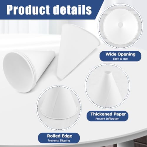 100-Pack Disposable Paper Funnels - Image 2