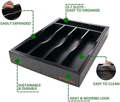 Expandable Bamboo Kitchen Drawer Organizer - Image 5