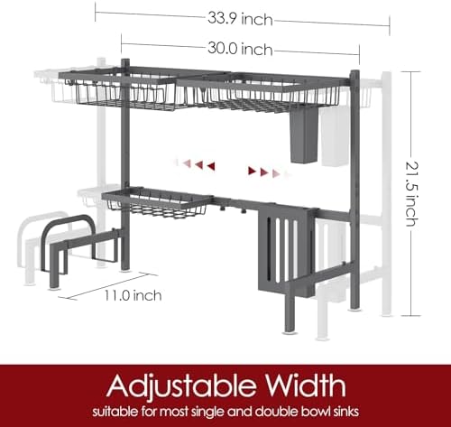 Sakugi Over The Sink Dish Drying Rack - Image 3