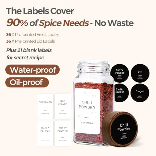 ComSaf Glass Spice Storage Jars - Image 6