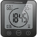 KADAMS Shower Clock Waterproof Bathroom Timer – Digital Wall Clock by KADAMS