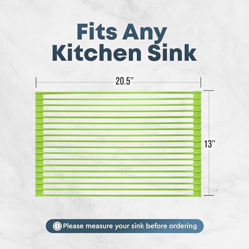 Zulay Kitchen Large Roll Up Dish Drying Rack - Image 5