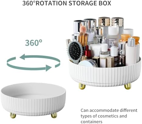 funest Makeup Perfume Organizer, 360 Degree Rotating Lazy Susan Cosmetic Desk - Image 2