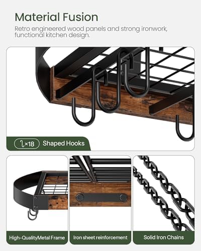 CHOEZON Hanging Pot Rack, Pot Hanger - Image 6