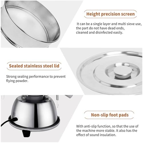 Sidasu Automatic Vibrating Sieve Shaker–40&60 Mesh Flour Sifter - Image 5