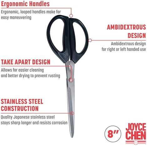 Joyce Chen Deluxe Unlimited Kitchen Scissors All Purpose Kitchen Shears - Image 4
