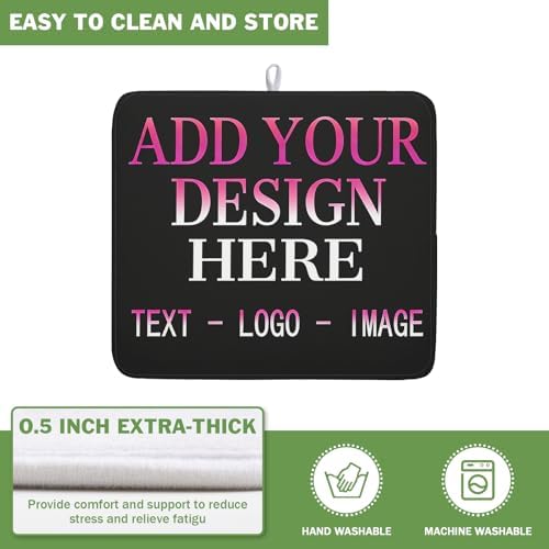 Custom Personalized Dish Drying Mat 16x18 Inch Customized Drying Mats - Image 5