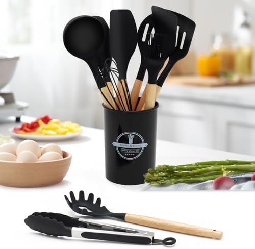 12-Piece Silicone Kitchen Utensils Set - Image 5