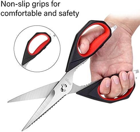 LIVINGO Kitchen Scissors 9.25" All Purpose Poultry Shears 2 Pack - Image 5