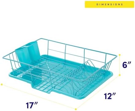 Space-Saving 3-Piece Dish Drainer Rack Set: Efficient Kitchen Organizer - Image 4