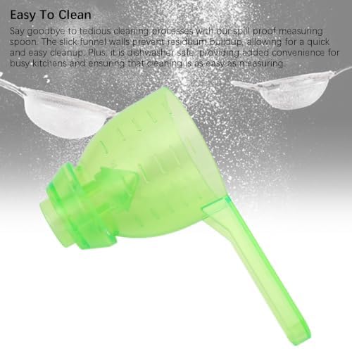 Measuring Spoon 2 Pack, Spill Proof Funnel Scoop - Image 5