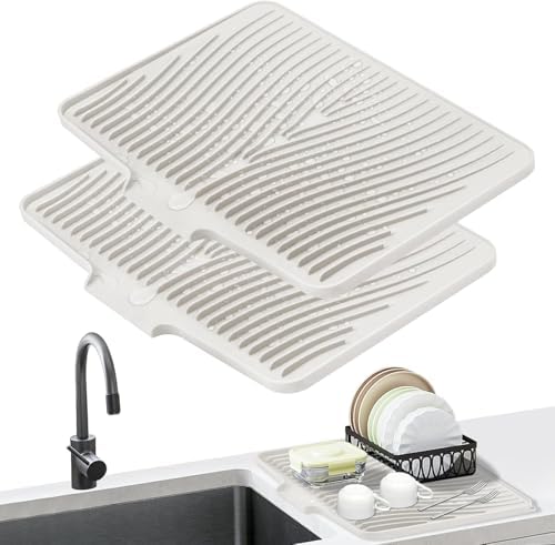 Silicone Dish Drying Mat for Kitchen counter by COPLIB