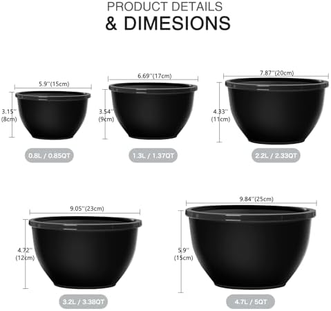 Greentainer Plastic Mixing Bowls - Image 2