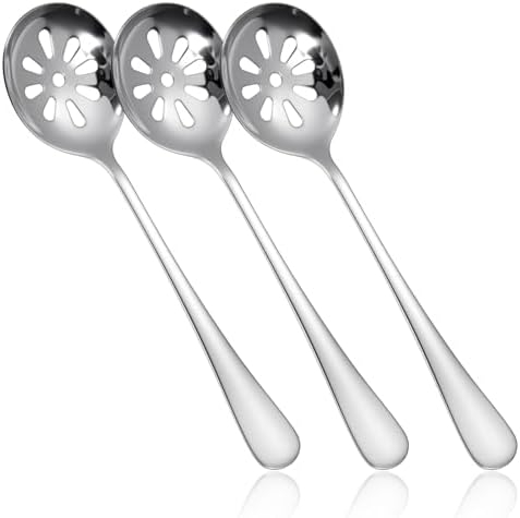 3Pcs 7.8 Inch Slotted Spoon, Serving Spoons by Unknown