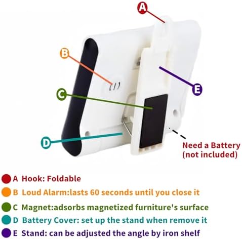 24 Hour Digital Timer Magnetic Kitchen Timer - Image 4