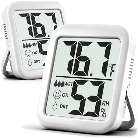Antonki 2 Pack Room Thermometer Indoor Hygrometer by Antonki