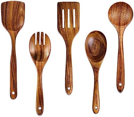 Wooden Kitchen Utensil Set by Mooues