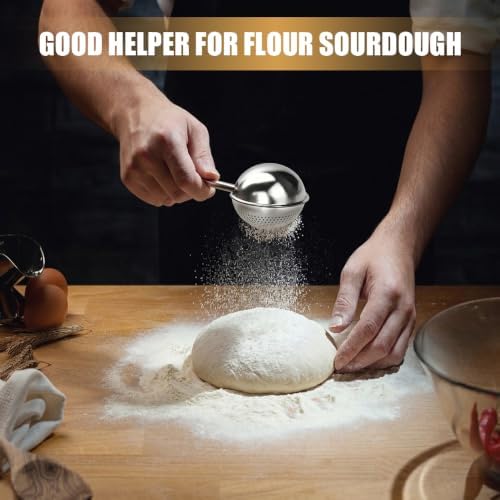 2PCS Flour Duster for Bread Baking, Premium Bake Sifter Ball - Image 3