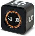 Visual Rotating Timer with 5, 25 50 Minutes Preset, Desk Cube Count Down/up by PULIVIA