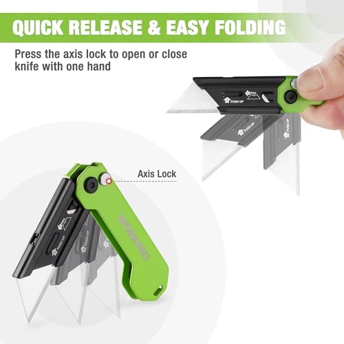 WORKPRO 3-Pack Folding Utility Knife - Image 2