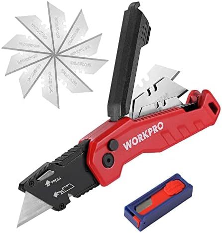 WORKPRO Folding Utility Knife, Quick Change Box Cutter by WORKPRO
