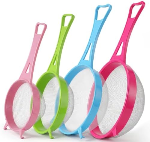 4 Pcs Plastic Strainer Plastic Colander Strainer by Unknown