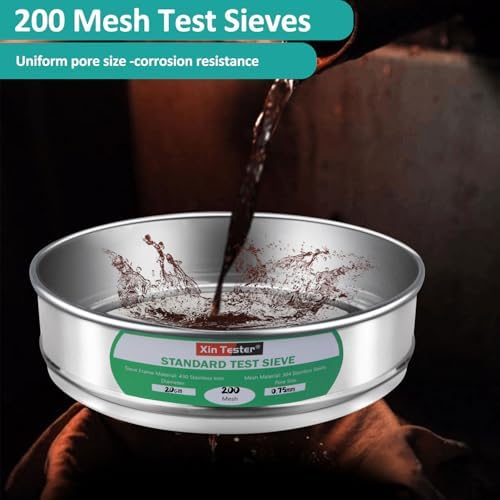 200 mesh Standard Mesh Lab Sieves Laboratory Sample Test Analysis Sieve - Image 3