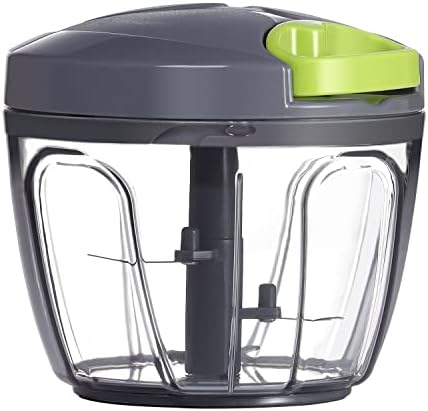 Ourokhome Manual Food Processor Vegetable Chopper, Portable Hand Pull String by Ourokhome