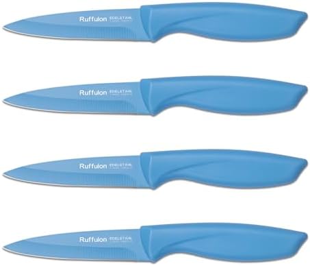Fruit and Vegetable Knives Set, Sharp Stainless Steel by RUFFULON