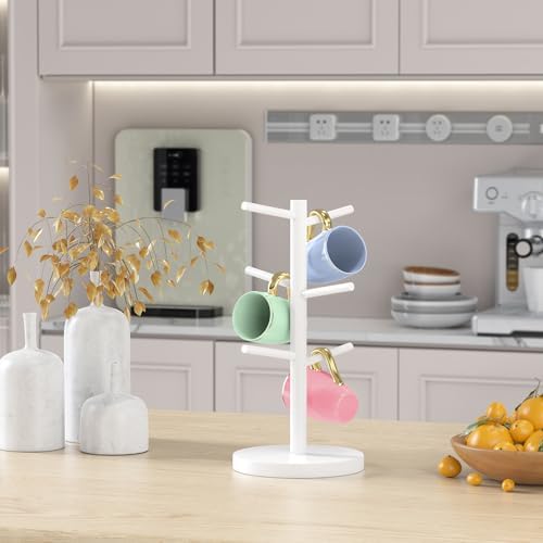 Bamboo Coffee Mug Tree Holder - Image 7