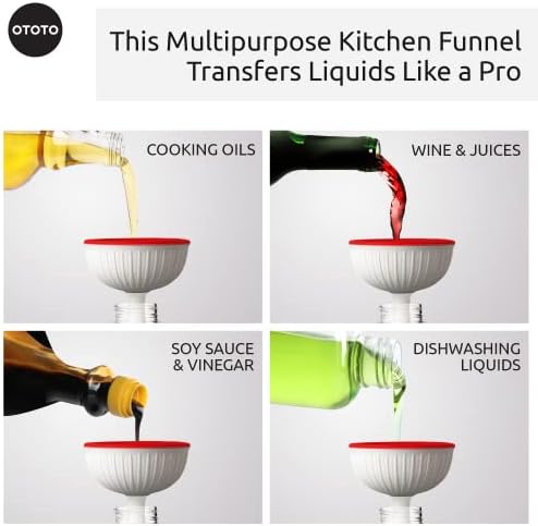 OTOTO Mushroom - Foldable Small Kitchen Funnel - Silicone - Image 5