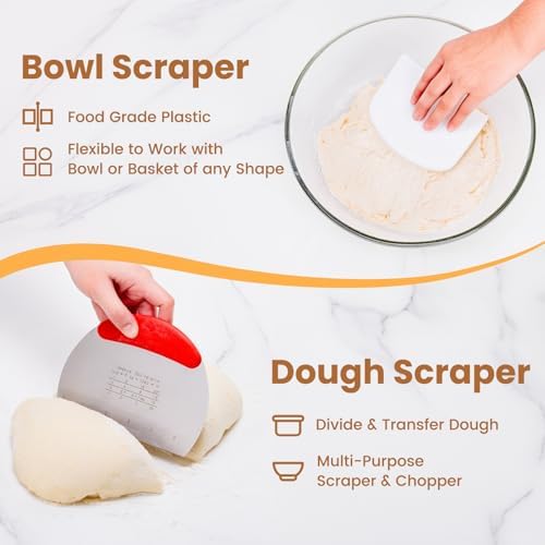 Sourdough Tools with Danish Dough Whisk Complete Set, - Image 4