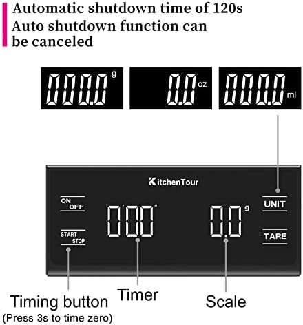 KitchenTour Coffee Scale with Timer - Image 3