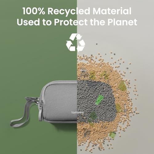 tomtoc Electronic Organizer Travel Case, Dual Compartment Tech Organization - Image 5
