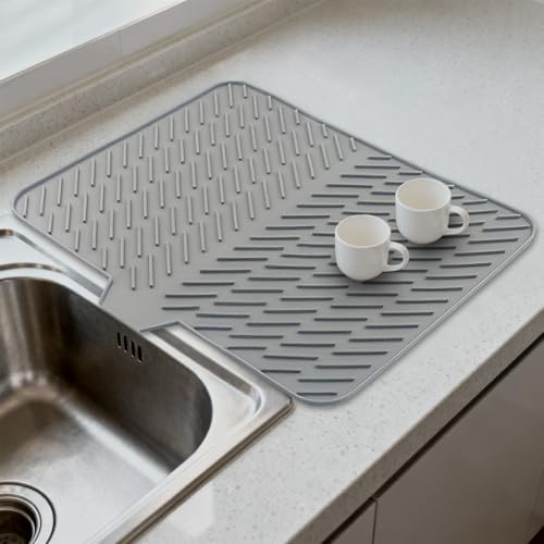 Silicone Dish Drying Mat for Kitchen Counter - Image 7