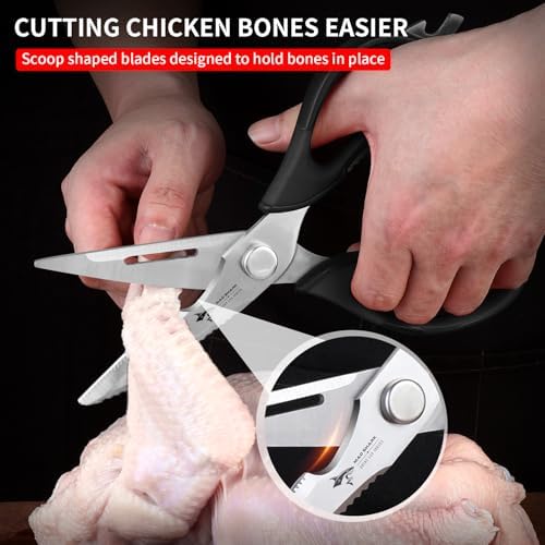 MAD SHARK Kitchen Scissors All Purpose Kitchen Shears Come Apart - Image 2