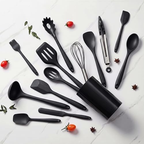 LIANYU 14 Pcs Silicone Kitchen Utensils Set - Image 7