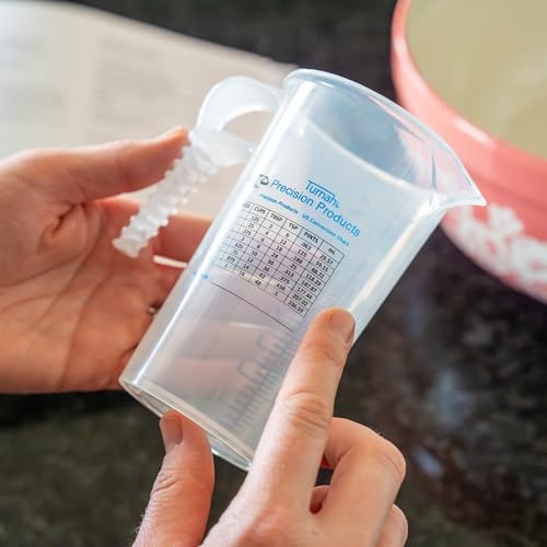 8oz 1 Cup Measure Pitcher with Convenient Conversion Chart– Food Grade - Image 2