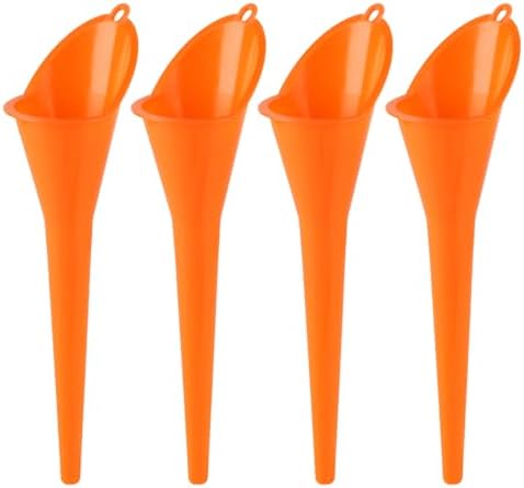 4 Pcs Plastic Long Neck Oil Funnel by MUZHUPGUZ