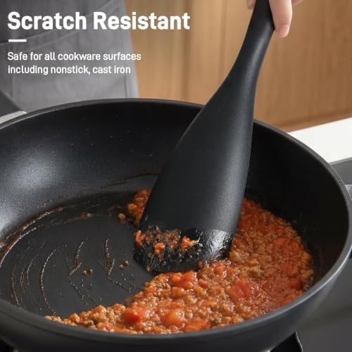 3 PACK Silicone Cooking Spoon Spatula - Image 3