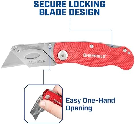 Sheffield Lock Back Utility Knife 3 Pack - Image 5