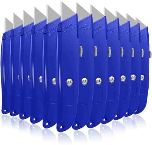 Lasnten 12 Pcs Box Cutter Utility Knife Retractable Bulk by Lasnten