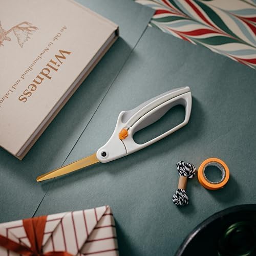 Fiskars 10" Easy Action Bent Handle Titanium Craft Scissors - Image 4