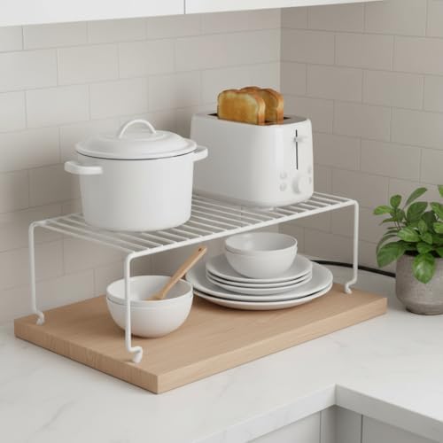 6-Pack Large Multi-Level Organizer Rack, Kitchen Shelves - Image 3