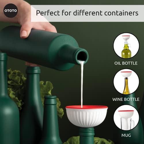 OTOTO Mushroom - Foldable Small Kitchen Funnel - Silicone - Image 4