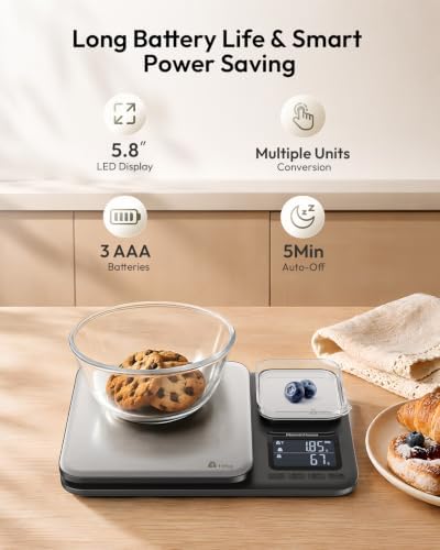 Maestri House Dual Platform Kitchen Scale, 1g/0.01g Precision - Image 6